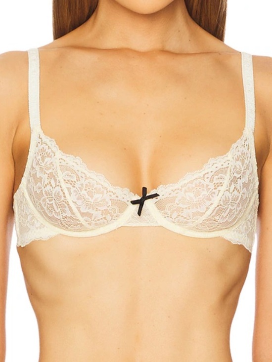 Fleur du Mal Other - Fleur du Mal buttercup Bianca lace underwire bra